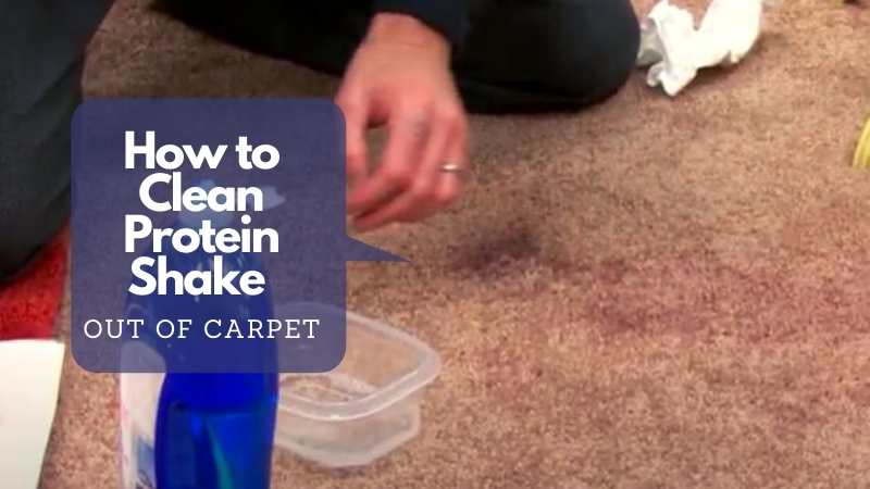 How to Clean Protein Shake Out of Carpet