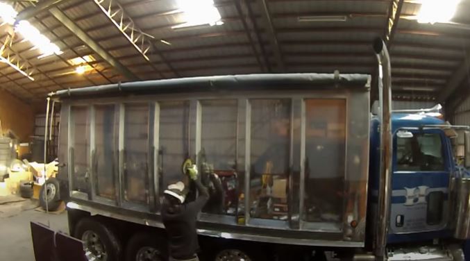 Polish Aluminum Dump Trailer