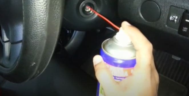WD 40 in ignition