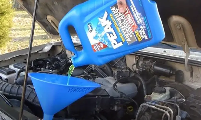 Fill up the Radiator with Coolant or Antifreeze