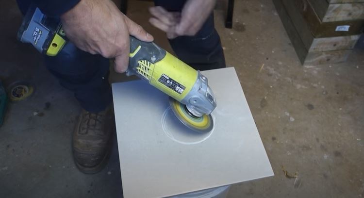 Cut Tile with a Grinder