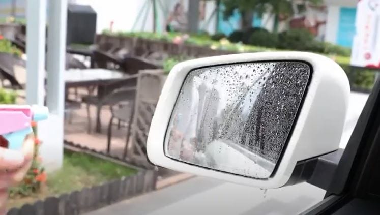 Use Glass Cleaner to Clean Rear View Mirror