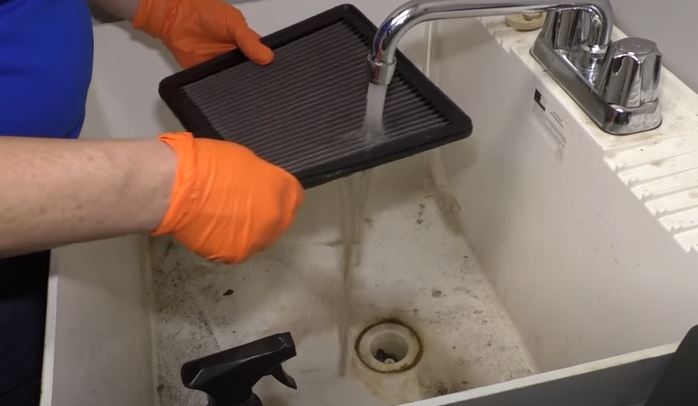 Wash the Air Filter Thoroughly with Water in the Sink