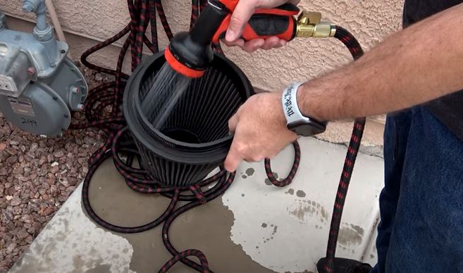 Wash the Air Filter with Water