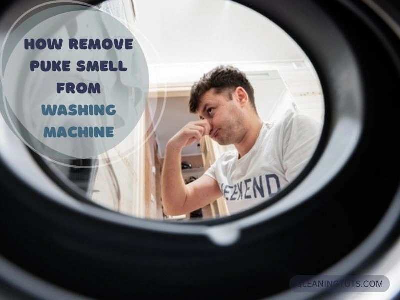 How remove puke smell from washing machine