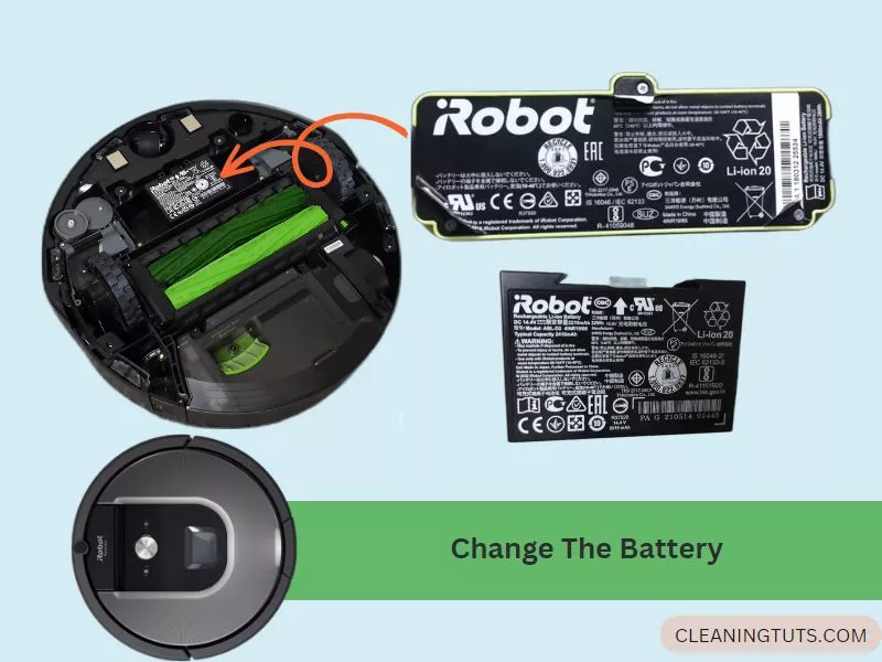 Change the Batterry of iRoomba