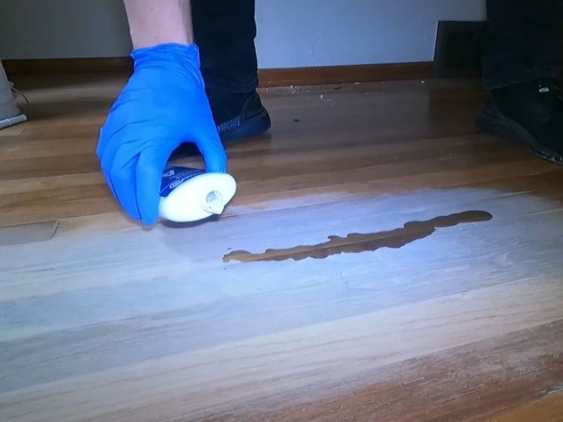 Clean Up Bleach Spill on Hardwood Floor