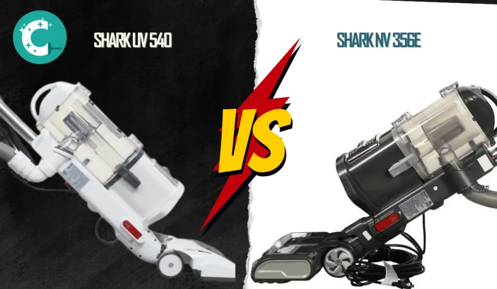 Head to head comparison of shark uv 540 and shark nv 356e