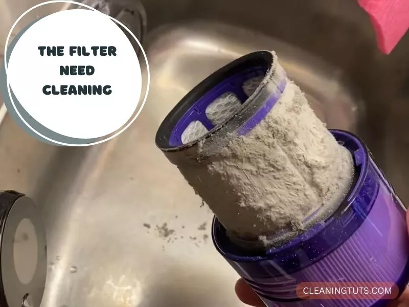 The dyson filter need cleaning