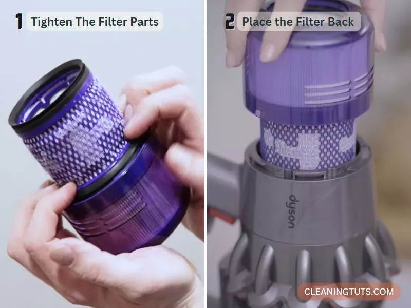 Put The Dyson V11 Filter Back In the Vacuum