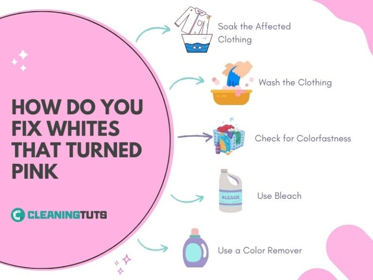 Why Are My White Clothes Turning Pink? CleaningTuts