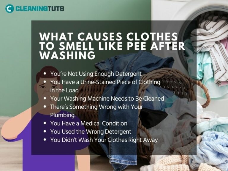 Why Do My Clothes Smell Like Pee After Washing? CleaningTuts